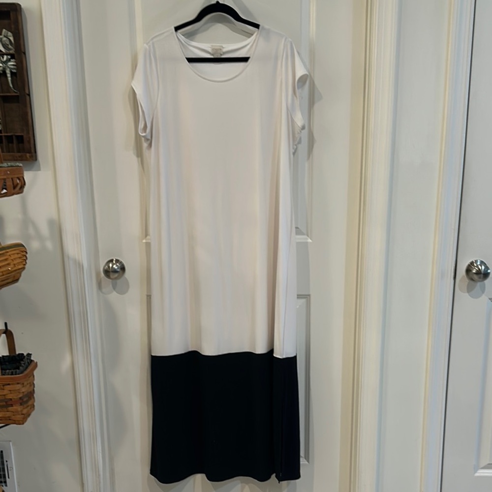 Chico's Fully Lined Maxi Sheath Dress